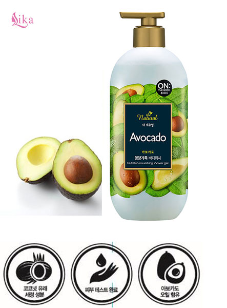 Sữa tắm on the body Natural Avocado Hàn Quốc