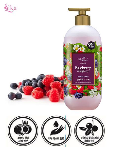 Sữa tắm on the body Natural Blueberry & Rasspberry