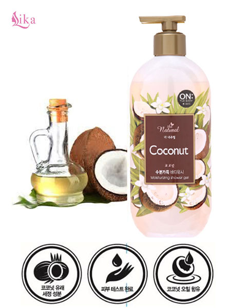 Sữa tắm on the body Natural Coconut Hàn Quốc