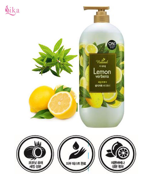 Sữa tắm on the body Natural Lemon Hàn Quốc