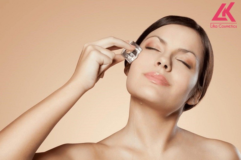 Nước đá có nhiều công dụng đối với việc chăm sóc da mặt