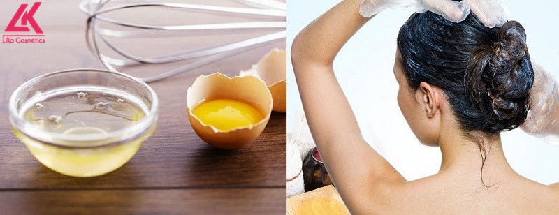 Ủ tóc với trứng gà và chuối sẽ giúp tóc giảm xơ rối, gãy rụng