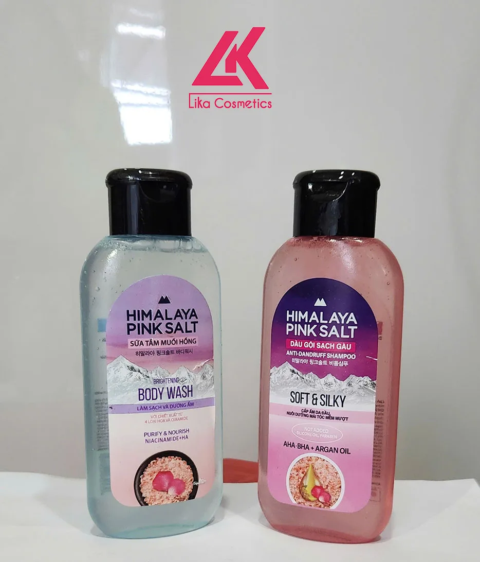 Set Sữa tắm OTB Perfume 500g Tặng Dầu gội Himalaya 200g 5 Dầu gội và sữa tắm Muối hồng Himalaya 200g