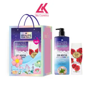 Hộp quà dầu gội muối hồng Himalaya tặng sữa tắm Double rich